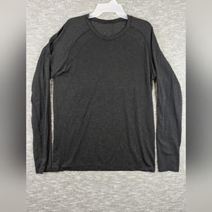 Lululemon Metal Vent Tech Long Sleeve Shirt Heathered Grey Mens Large Gym Run